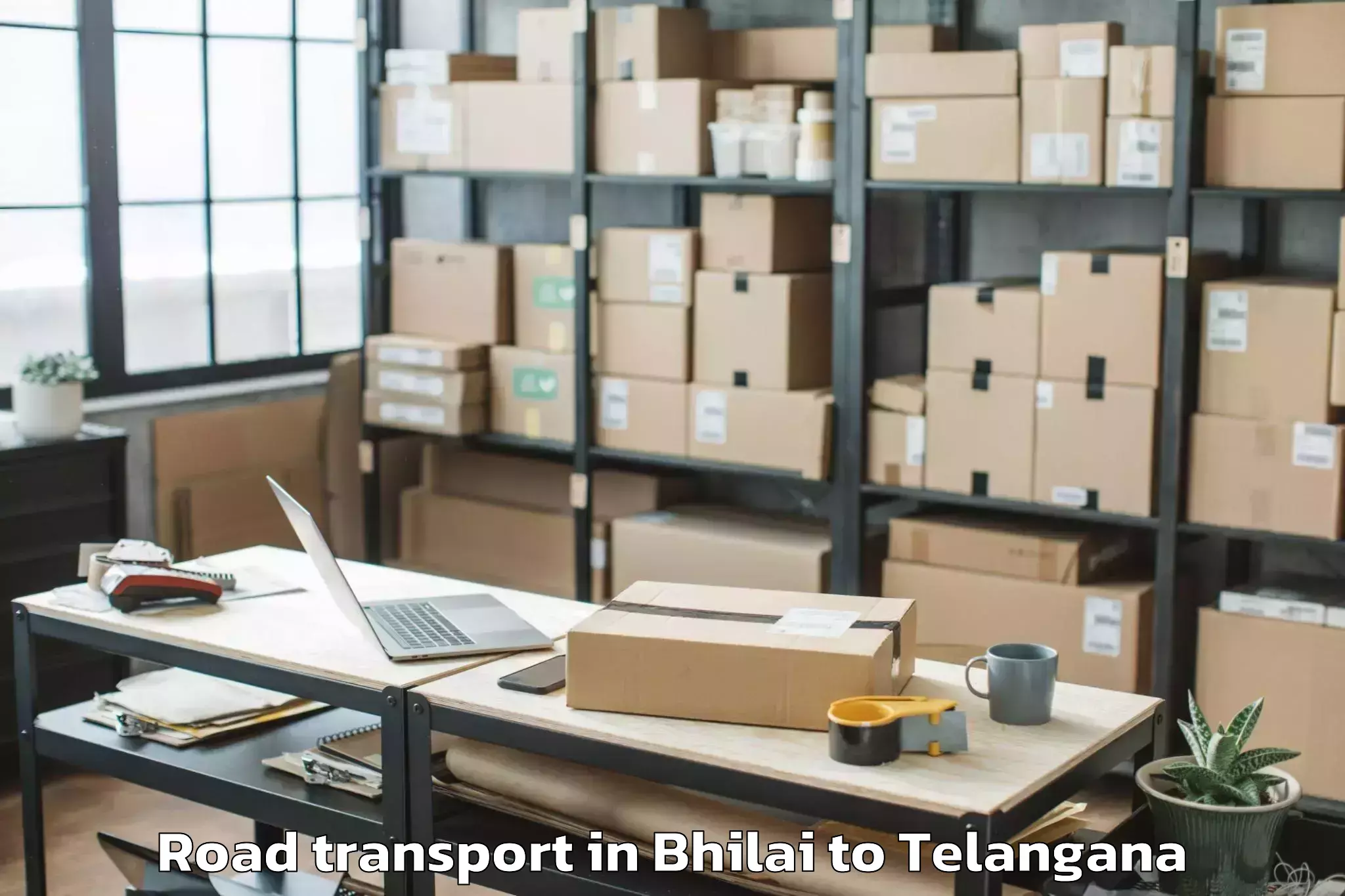 Top Bhilai to Mancheral Road Transport Available